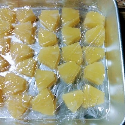 こんばんは☆パイナップル大好きです♡
傷みを気にせず使いたい時に使えるので冷凍とっても便利ですよね♪
レシピありがとうございました(*´˘`*)